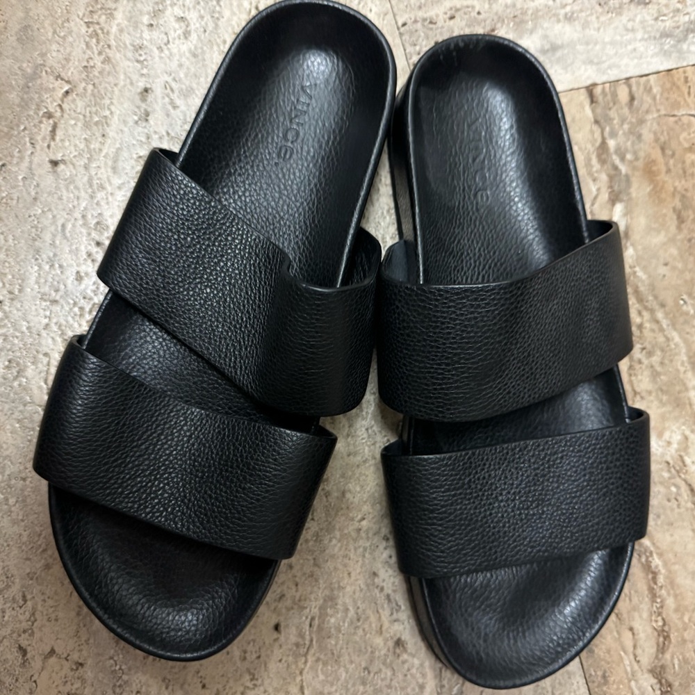 Vince Women’s Black Leather Sandals